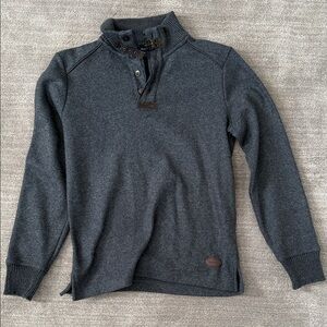 Faconnable Dark Gray Zip Up Sweater